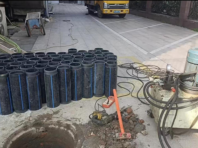 宣州PE置换管厂家 DN315置换管 非开挖管短管置换